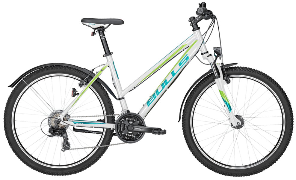 Bulls Sharptail Street 1 Damen weiss weissen Damen ATB von Bulls mit Shimano Schlatung und Trapez Rahmenform