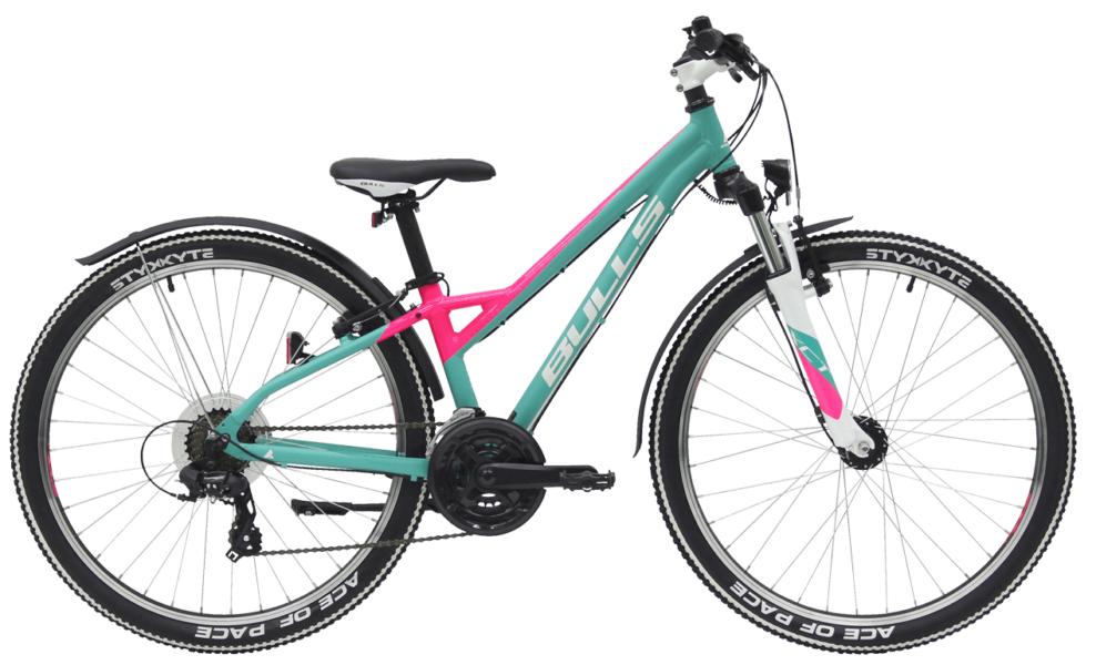 Bulls Zarena blau 24 Bulls Kinderfahrrad in Grün mit Shimano nabendynamo und suntour federgabel