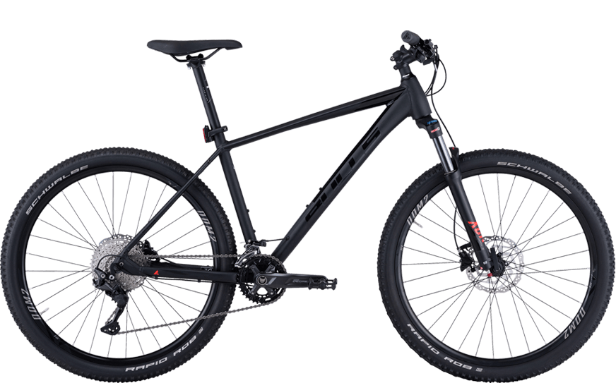Bulls Copperhead 2 sw Schwarzes MTB mit Federgabel und Hydraulischen Scheibenbremsen