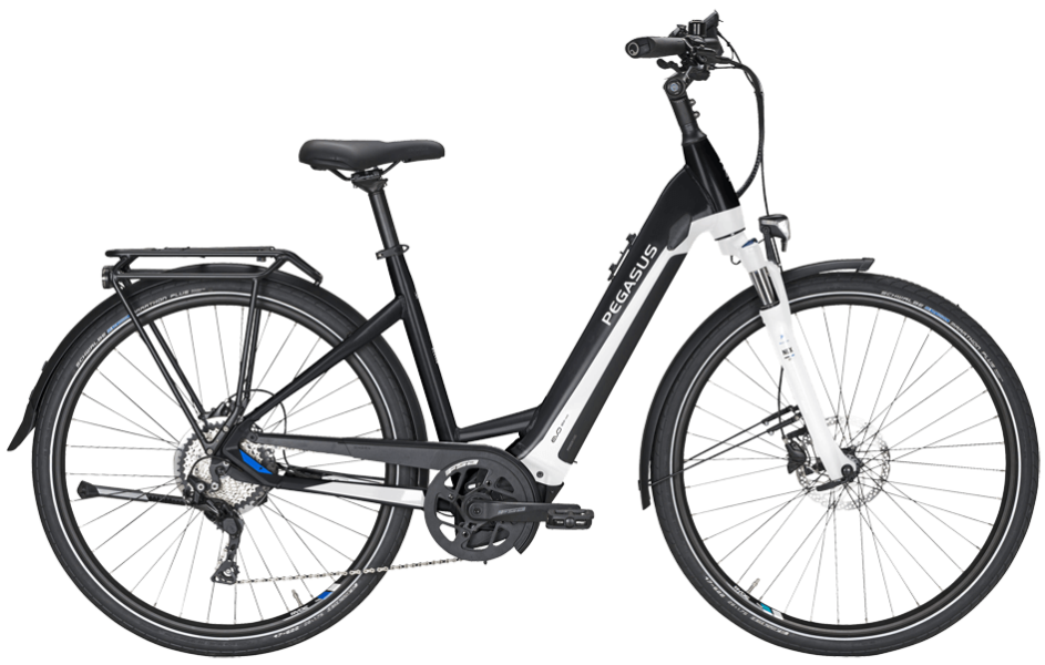 Pegasus Premio E10 Lite Trapez Sch Pegasus Premio E10 Lite mit Shimano 10.Gang Kettenschaltung und Bosch Performance CX Gen4 mittelmotor