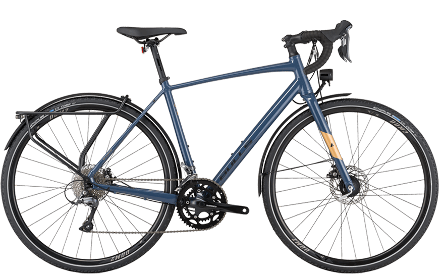 Bulls Daily Grinder 1 Blaues Cross/Gravel Rad mit Straßenausstattung