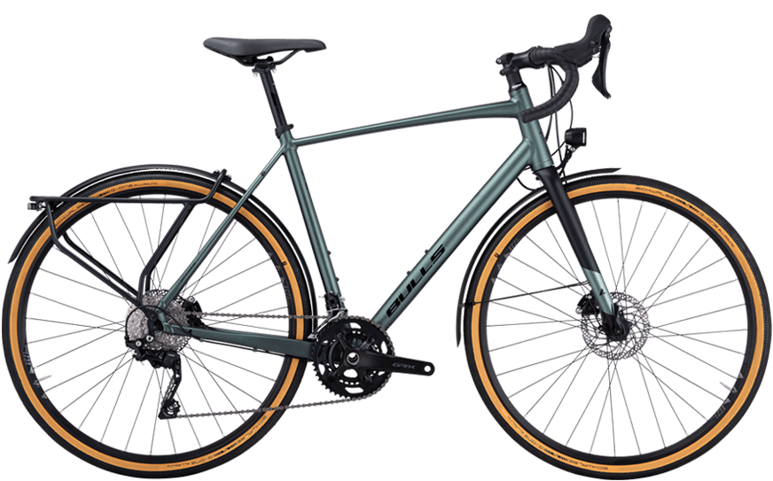 Bulls Daily Grinder 2 Dunkelgrünes Cross/Gravel Rad mit Straßenausstattung