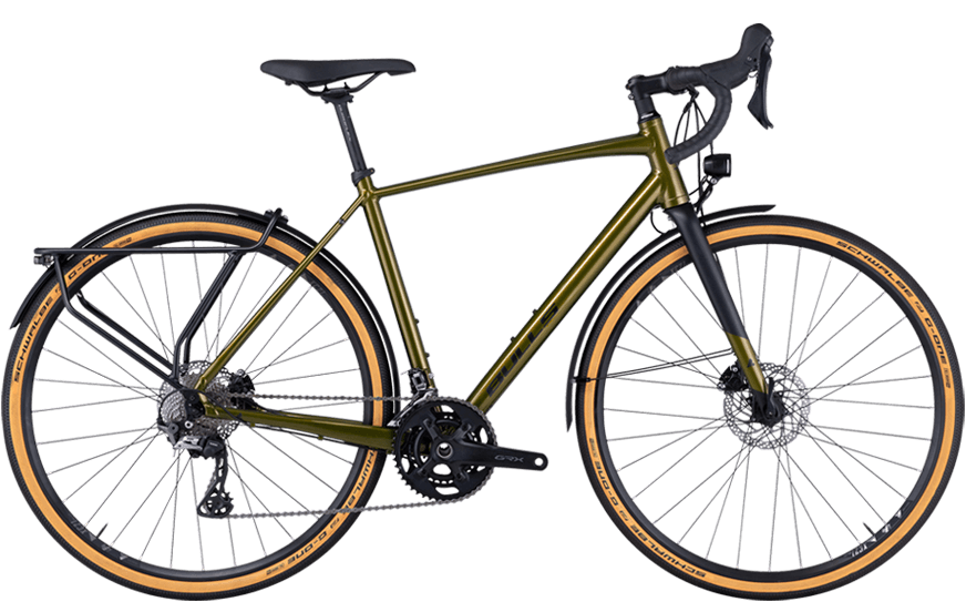 Bulls Daily Grinder 3 Senf Gelbes Cross/Gravel Rad mit Straßenausstattung