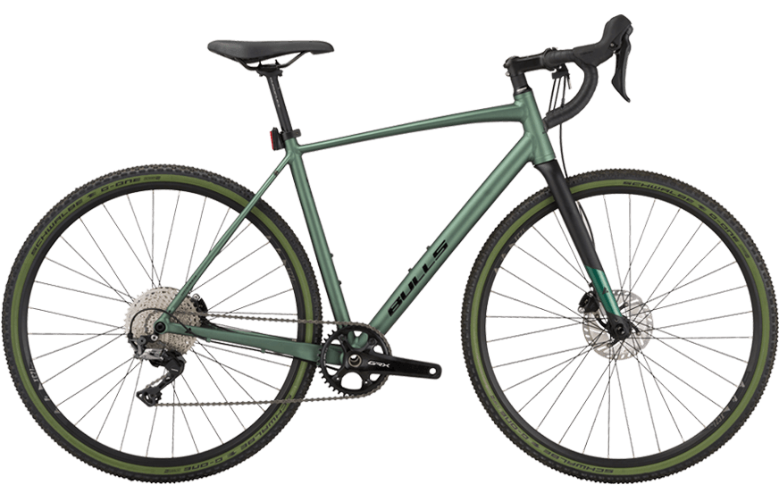 Bulls Daily Grinder 4 Grünes Gravel Rad mit Straßenausstattung