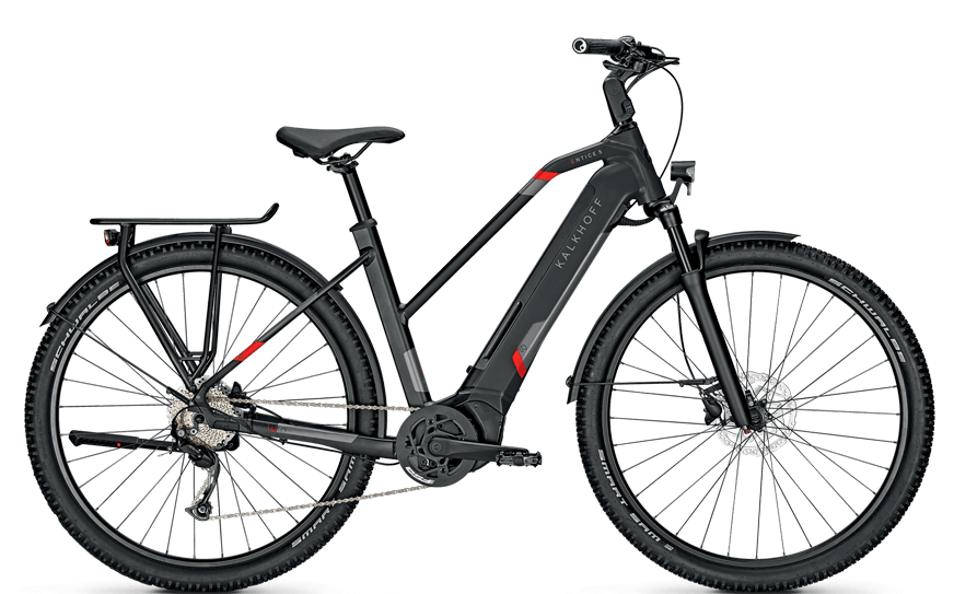 Kalkhoff Entice 5.B Season Trap Schwarz Schwarzes SUV Pedelec von Kalkhoff mit Bosch CX Motor und 625Wh Akku