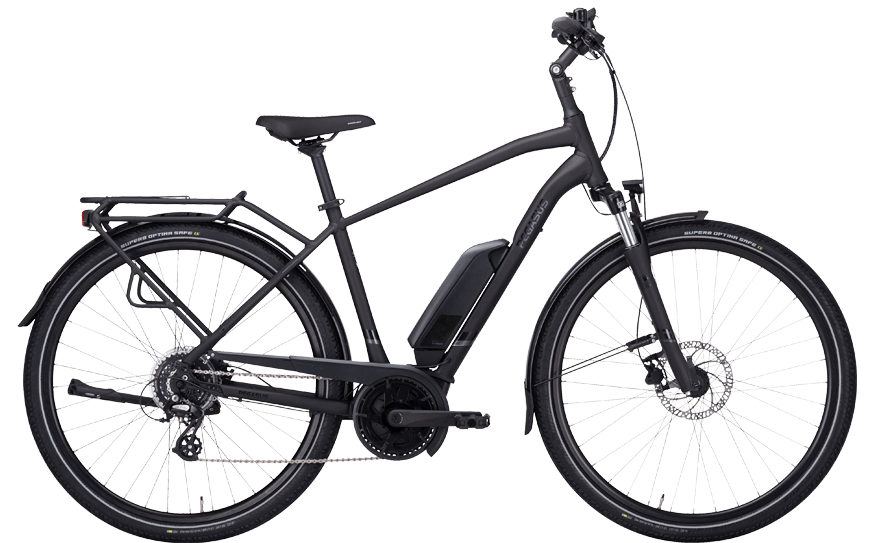Pegasus Solero E8 Plus Schwarz He 644-00145 Straßenausgestattes Trekking EBike mit BOsch Active Line Plus Motor und 400Wh Akku