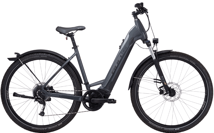 Bulls Cross Flyer EVO Grau Wave 655-40550 Bulls Cross Flyer mit Bosch Performance CX mit SR Suntour Federgabel und Shimano Kettenschaltung
