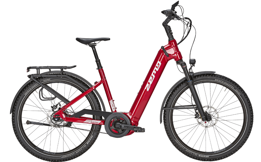 ZEMO SU-E 5F Rot Da wave 706-132 SUV Pedelec mit 5 Gang Nabe und Freilauf