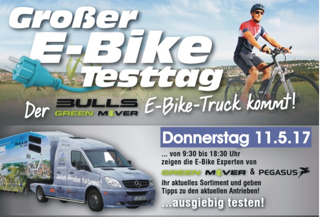 Der E-Bike Truck kommt nach Erlangen