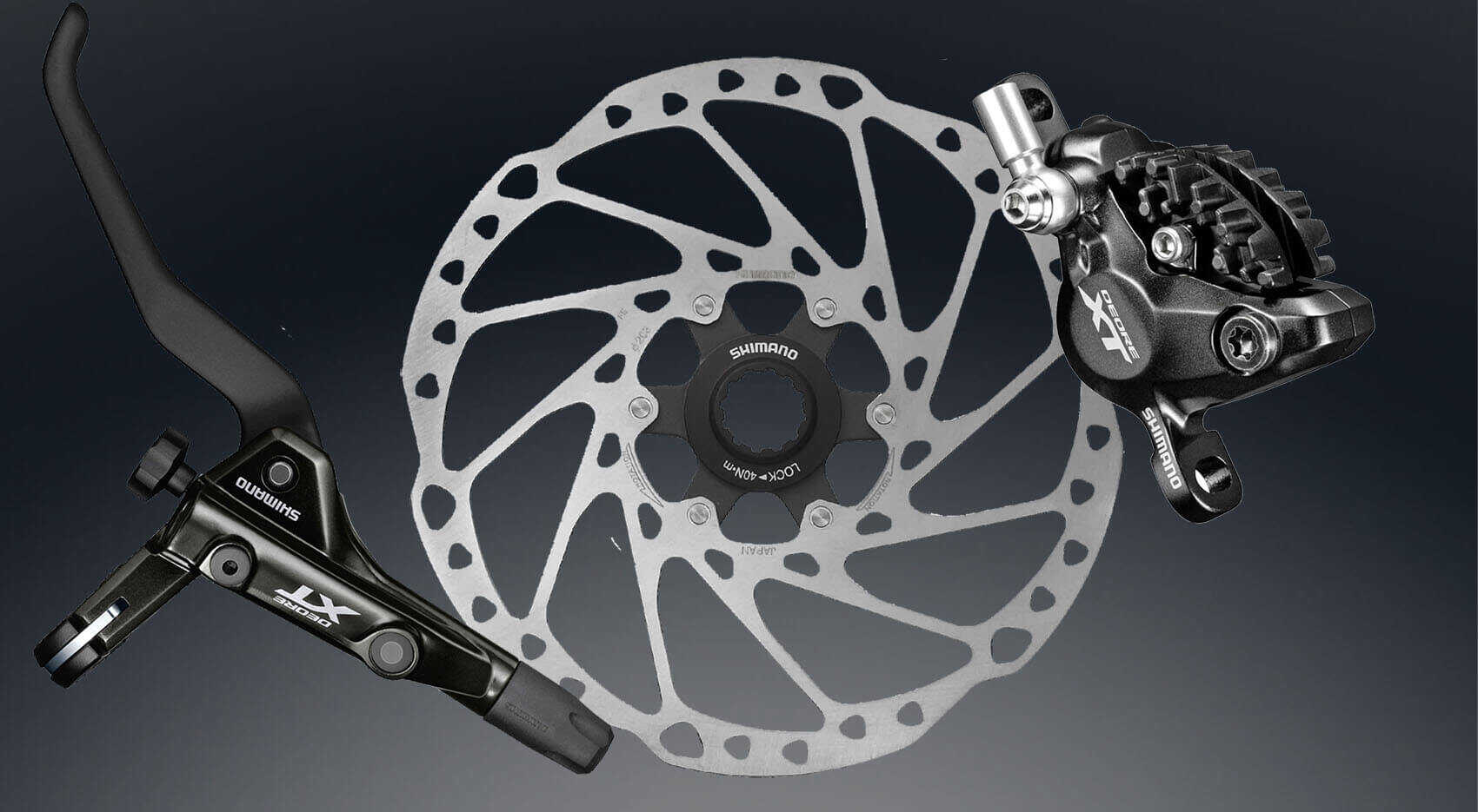 Infos Scheibenbremsen Bremshebel + Bremsscheibe+ Bremssatell von Shimano