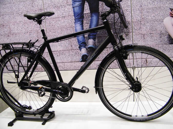 Steppenwolf Urbanrad in schwarz auf der ZEG Bike Show