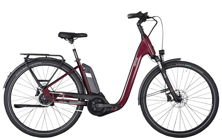 Kettler Comfort Uno Lila KB085-LARW46 Lilanes City Pedelec mit Bosch Motor und extra tiefem Einstieg