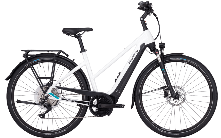 Pegasus Premio EVO 10 Lite Weiß Trap 835-27345 Bosch Trekking Pedelec mit bis zu 750Wh Akkukapazität