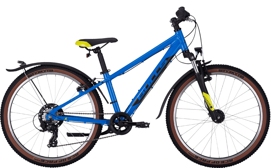 Bulls Tokee Street 24, 7 Gang K Blau 633-17528 Blaues Jugend MTB mit Federgabel und Straßenaustattung