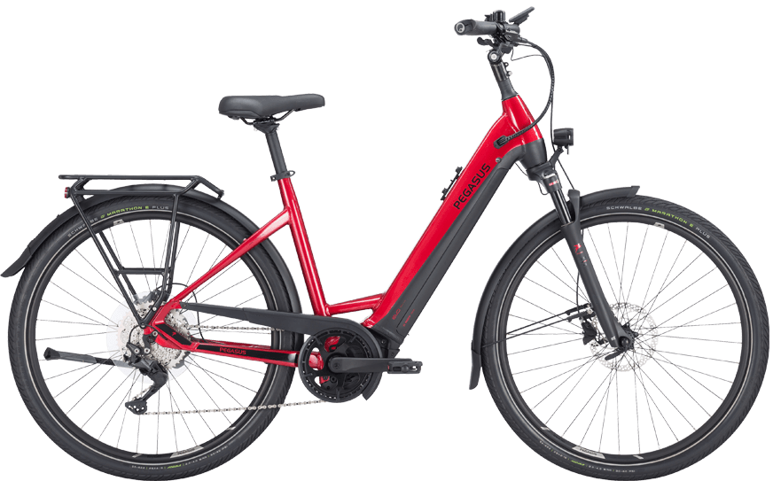 Pegasus Premio EVO 10 Lite Wave Rot Rotes Bosch Ebike von Pegasus mit CX Motor und integriertem Akku