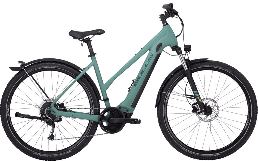 Bulls Cross Flyer EVO Emerald Grün trap 655-40250 Bulls Cross Flyer mit Bosch Performance CX mit SR Suntour Federgabel und Shimano Kettenschaltung