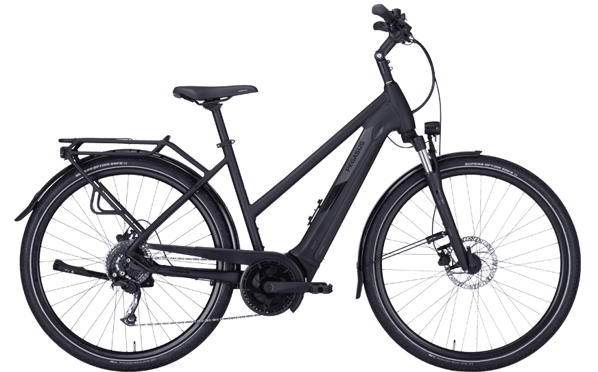 Pegasus Solero EVO 9 Schwarz Trap 644-17345 Schwarzes Pedelec mit Gepäckträger und Bosch Performance Motor