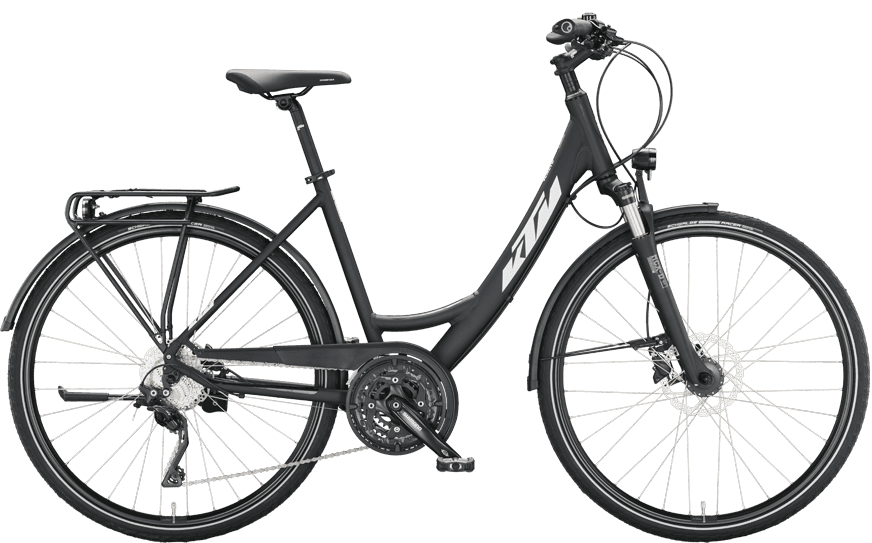 KTM Veneto Light Disc Wave Schwarz KTM Veneto Light Disc mit Shimano Scheibenbremsen und 30.Gang Shimano Kettenschaltung