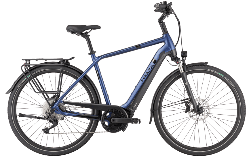STRONG EVO 10 HE BLAU belastbares Pedelec bis zu 180 Kg mit Federgabel und Bosch CX Motor
