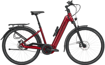 Rotes Premium EBike mit Bosch CX Motor und 625 Wh