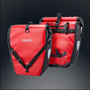 Ortlieb Seitentaschen in der Farbe Rot