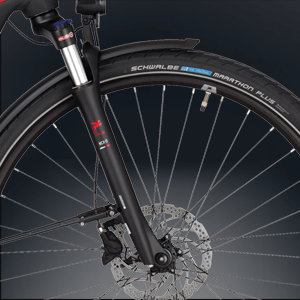 SR Suntour Federgabel mit Locklout Hebel