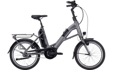 Pegasus Pedelec mit tiefeinstieg in Grau mit Bosch mittelmotor und shimano Nabenschaltung
