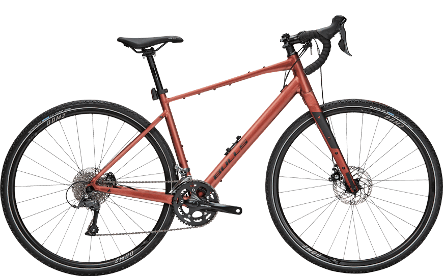 Leichtes Gravel Bike in edler Rust Lackierung