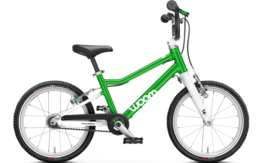 Woom 3 Grün Automatik Ultra leichtes Kinderrad mit ausgeklügelter Automatikschaltung!