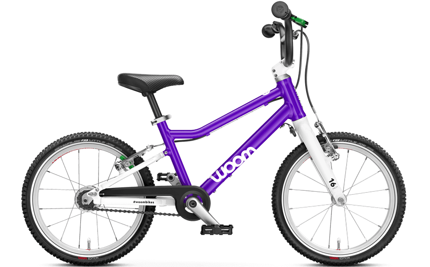 Woom 3 Lila Automatik Ultra leichtes Kinderrad mit ausgeklügelter Automatikschaltung!