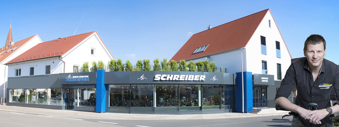 Aussenansicht des Bike center Schreiber