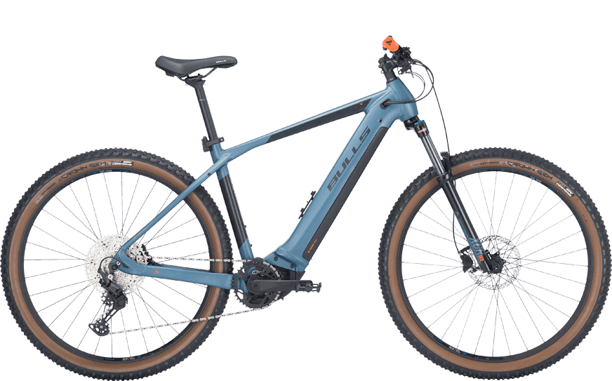 Trendig Blaues EMTB mit Bosch Motor