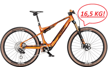 Ultra leichtes KTM Fully mit leichtem SX Motor von Bosch und 140mm Federweg