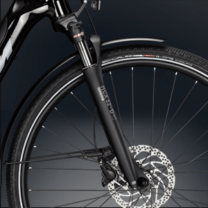 Leichtfedernde SR Suntour Federgabel