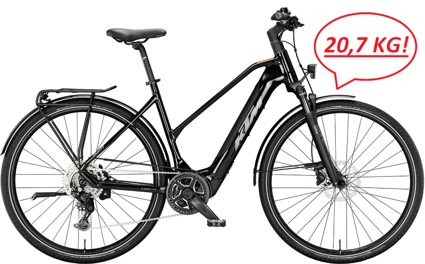 KTM Macina Sport SX 20 trap 024353211 Ultraleichtes Trekking Rad mit neuem leichten Motor und 400Wh Akku