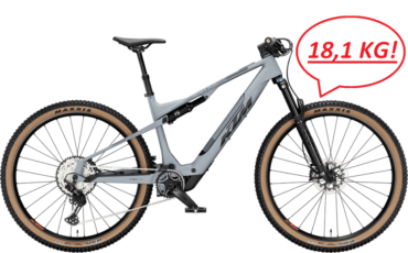 Ultraleichtes EMTB Fully Rad mit neuem leichten Motor und 400Wh Akku