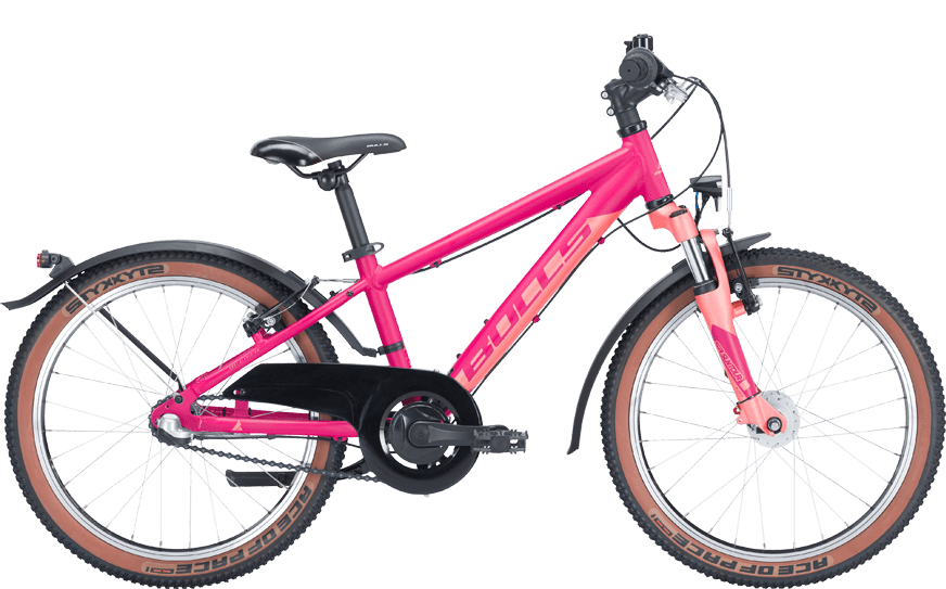 Bulls Tokee Street 20 Ro 504-80428 Rosa Farbenes Kinder und Jugendrad mit Fdergabel und Straßenaustattung