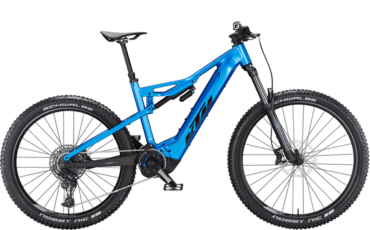 Edel Gebautes KTM Fully mit Bosch CX Motor und 750Wh Akku in schicker Blauer Farbe