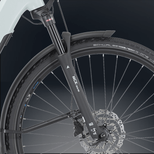 Leichtfedernde SR Suntour Federgabel