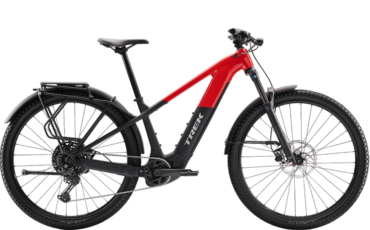 Schwarz, Rot, Vollausgestattetes E-MTB