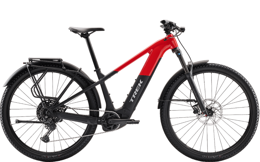 Trek Powerfly+ 4 EQ Schwarz-Rot 5329767 Schwarz, Rot, Vollausgestattetes E-MTB