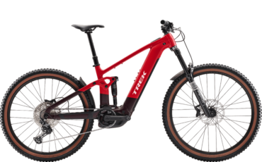 Rotes, Vollgefedertes E-MTB