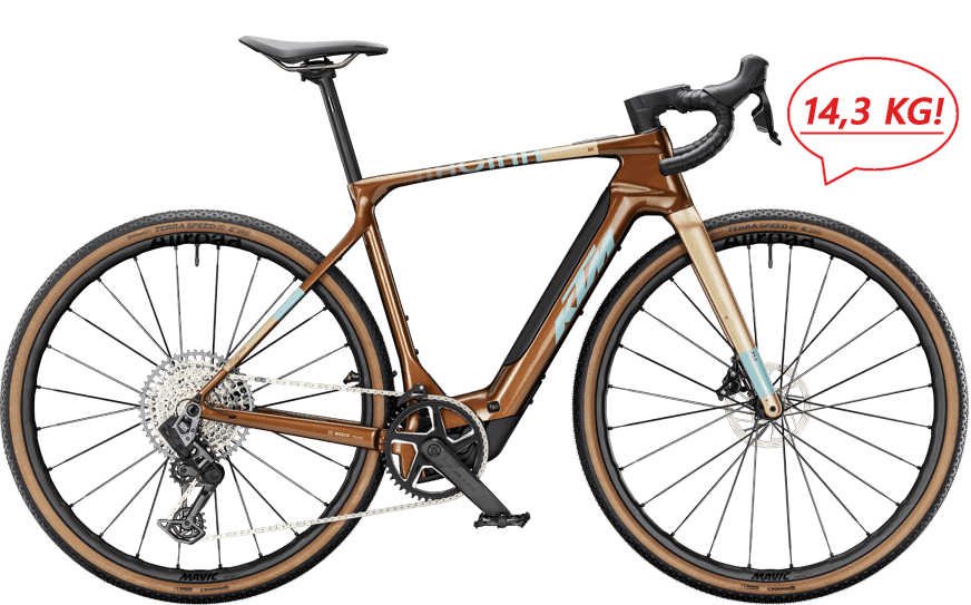 KTM Macina Gravelator SX Prime 1250235115 Braunes E-Gravelbike mit Bosch Motor