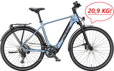 Baby Blaues Trekking E-Bike, mit bosch motor