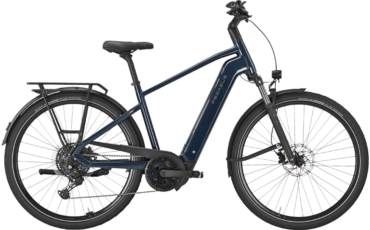 Blaues Herren Ebike mit Bosch Motor und Zuladung bis 180Kg