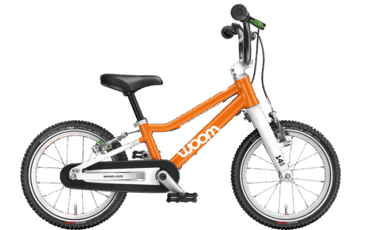 Orange Farbenes Woom Kinderrad in 14 Zoll