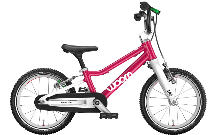 Pink farbenes Kinderrfahrrad mit 14 Zoll Reifen