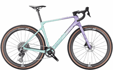 Garvelbike von KTM mit Rennrad lenker in der Farbe Smaragd/Violet