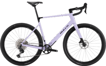 Lila Farbenes Gravel Bike mit Carbon Rahmen von Bulls