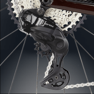 Elektronisches GRX Schaltwerk von Shimano für reibungslose übergänge beim Fahren 